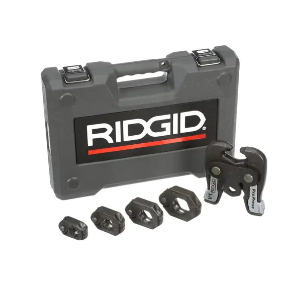 Ridgid 27423 Standard ProPress V1 Kit, 1/2" - 1-1/4" with Rings