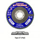 UNITED ABRASIVES-SAIT Flap Disc #76318 Type 27, 4 1/2 in x 5/8"-11, Zirconia Alumina, 60 Grit (Pkg of 1)