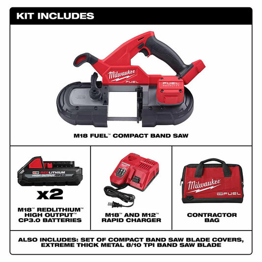 Milwaukee 2829-22 M18 FUEL™ Compact Band Saw Kit