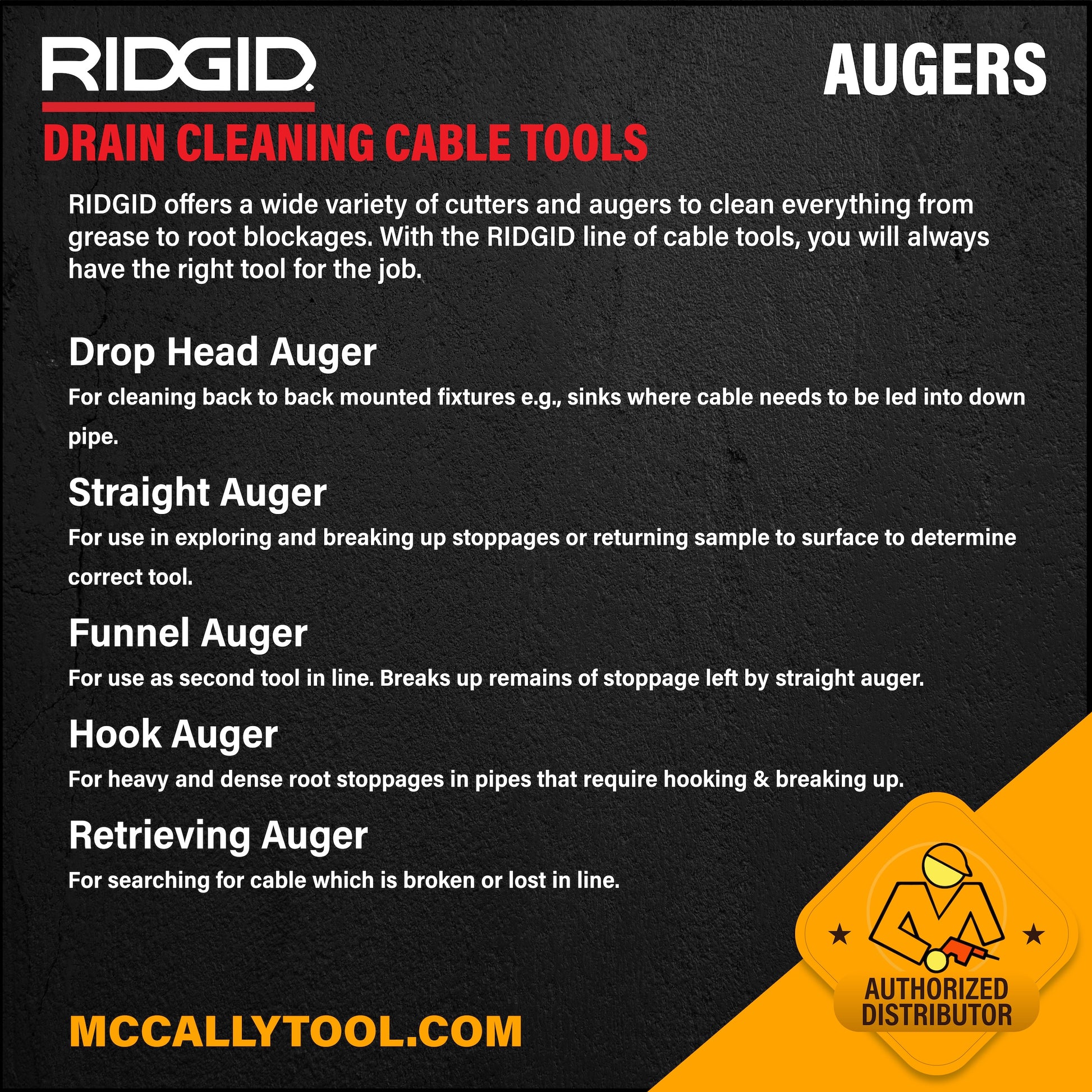 RIDGID | Drain Cleaning | Augers