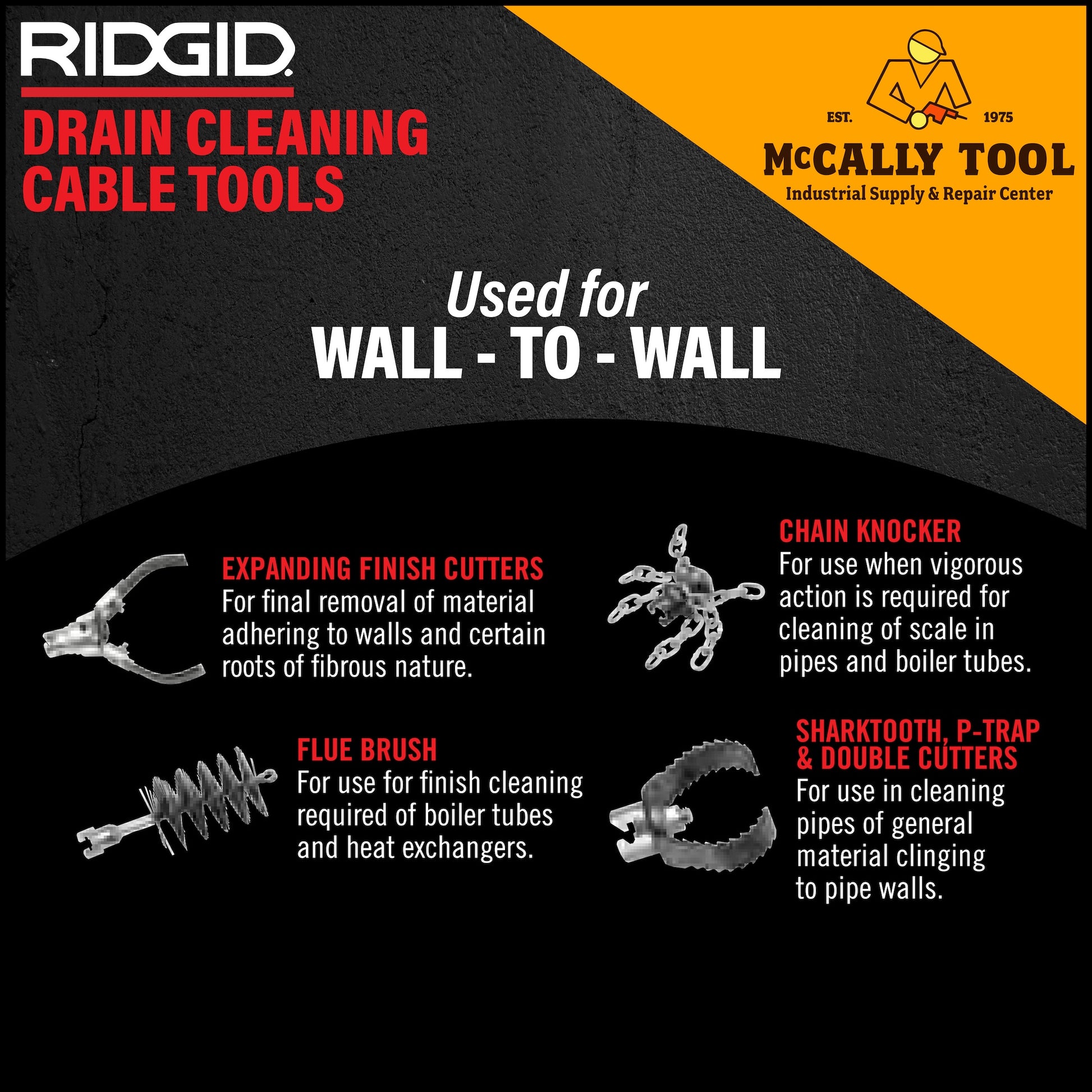 RIDGID Drain Cleaning Tools