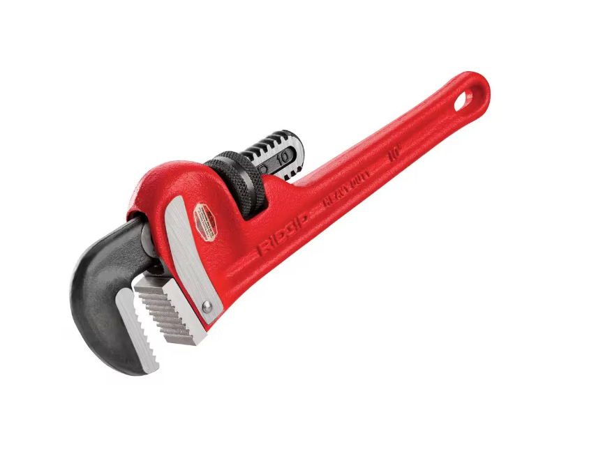 Ridgid 31010 10" Heavy-Duty Straight Pipe Wrench