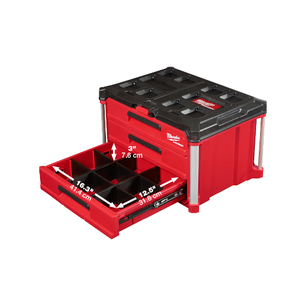 Milwaukee 48-22-8443 PACKOUT™ 3-Drawer Tool Box