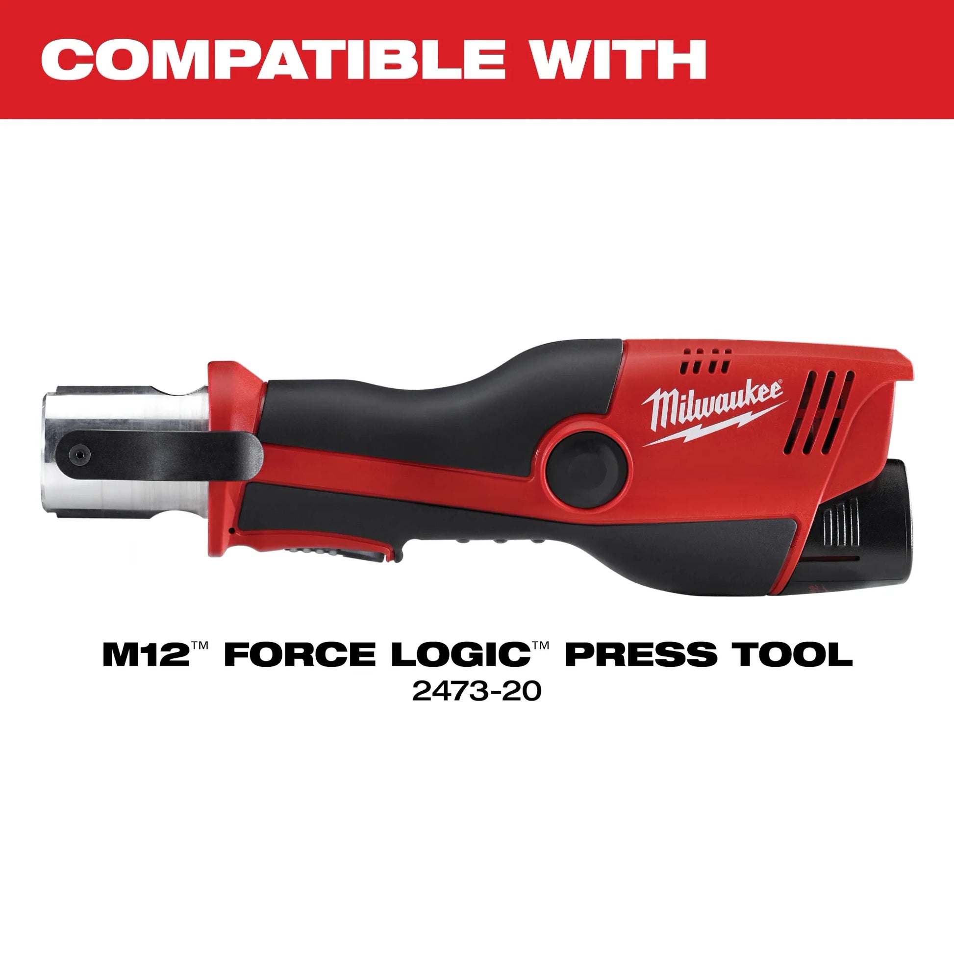 Milwaukee 49-16-2490X 1/2" - 1-1/4" CTS-V Pivoting Press Ring Kit for M12™ FORCE LOGIC™ Press Tool