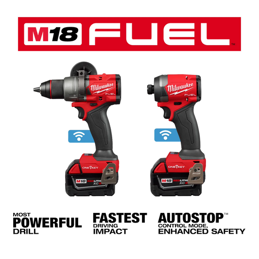 Milwaukee 3696-22 M18 FUEL™ 2-Tool Combo Kit w/ ONE-KEY™