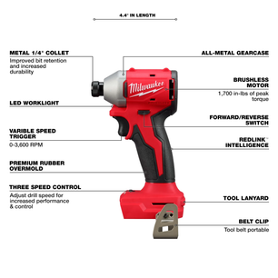 Milwaukee 3693-24CX M18™ 4 Tool Combo Kit