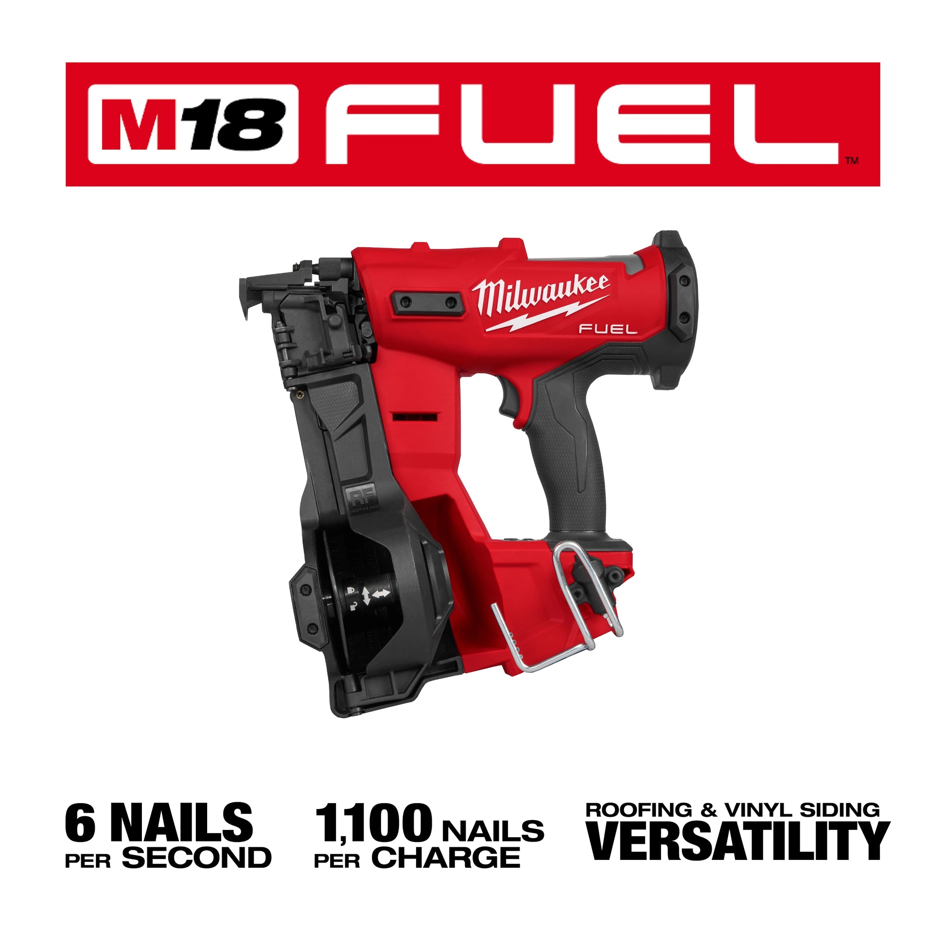 Milwaukee 2909-20 M18 FUEL™ Coil Roofing Nailer