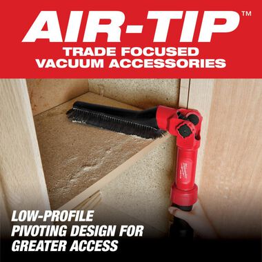 Milwaukee 49-90-2027 AIR-TIP™ Low-Profile Pivoting Brush Tool (Vacuum Attachment)