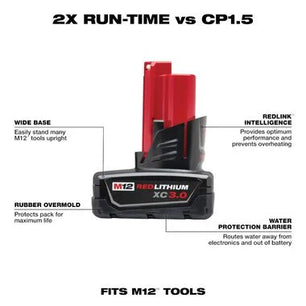 Milwaukee 48-11-2412 M12 REDLITHIUM™ XC Battery Two Pack