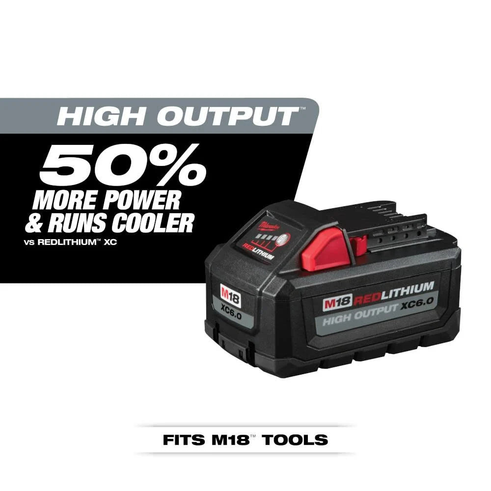 Milwaukee 48-11-1865 M18™ REDLITHIUM™ HIGH OUTPUT™ XC6.0 Battery Pack