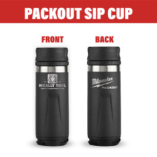 Milwaukee 48-22-8395B PACKOUT Black 18 Oz. Insulated Bottle with Sip Lid (Limited Edition)