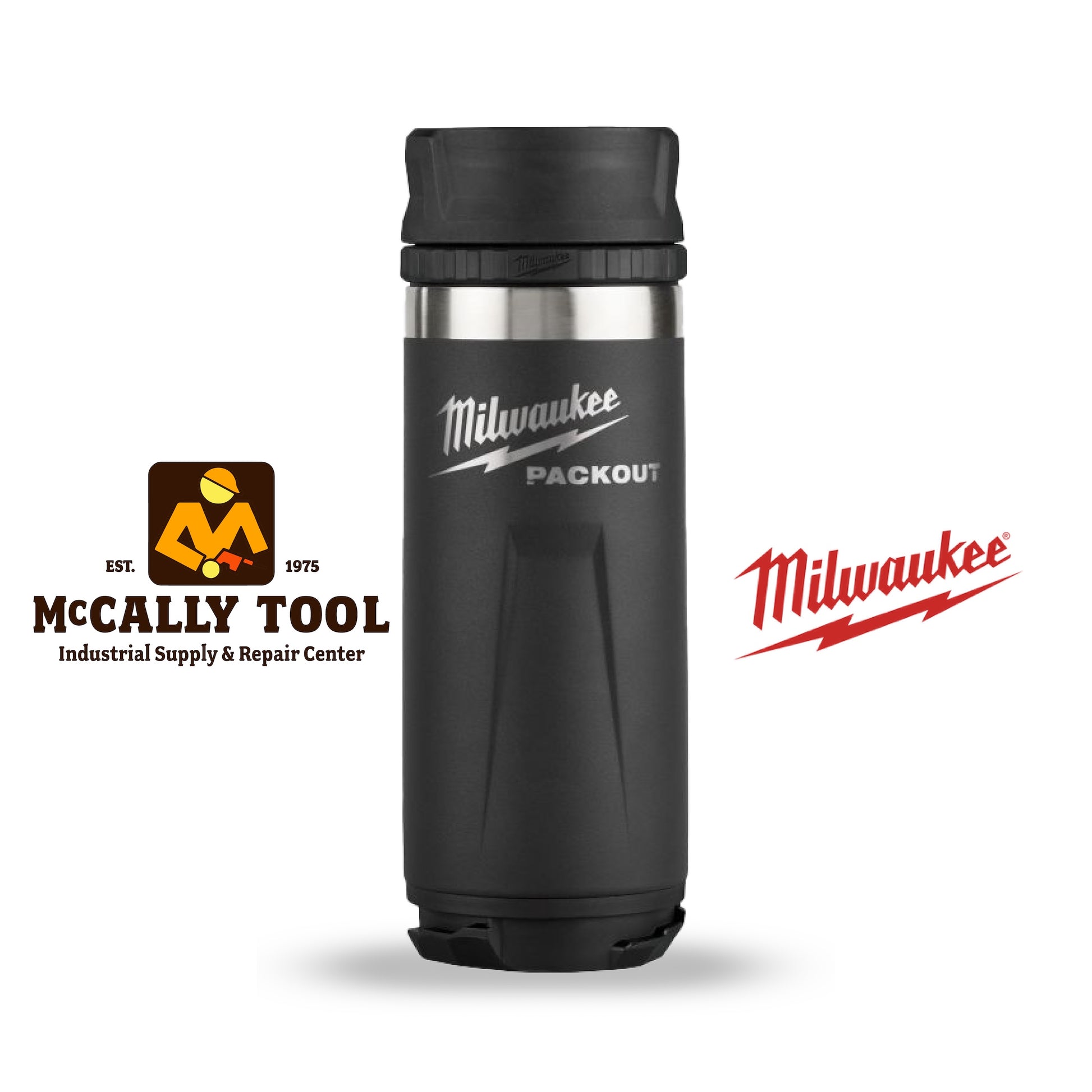 Milwaukee 48-22-8395B PACKOUT Black 18 Oz. Insulated Bottle with Sip Lid (Limited Edition)