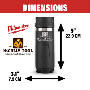 Milwaukee 48-22-8395B PACKOUT Black 18 Oz. Insulated Bottle with Sip Lid (Limited Edition)