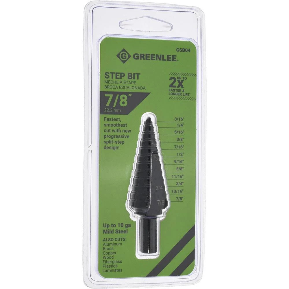 Greenlee GSB04 7/8" Step Bit (#4)