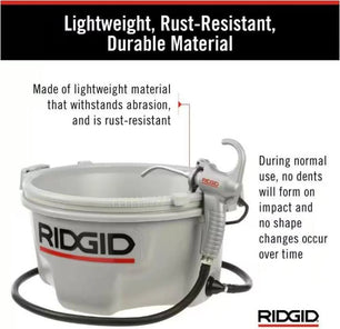 RIDGID 10883 Oiler with 1 Gallon Nu-Clear Thread Cutting Oil