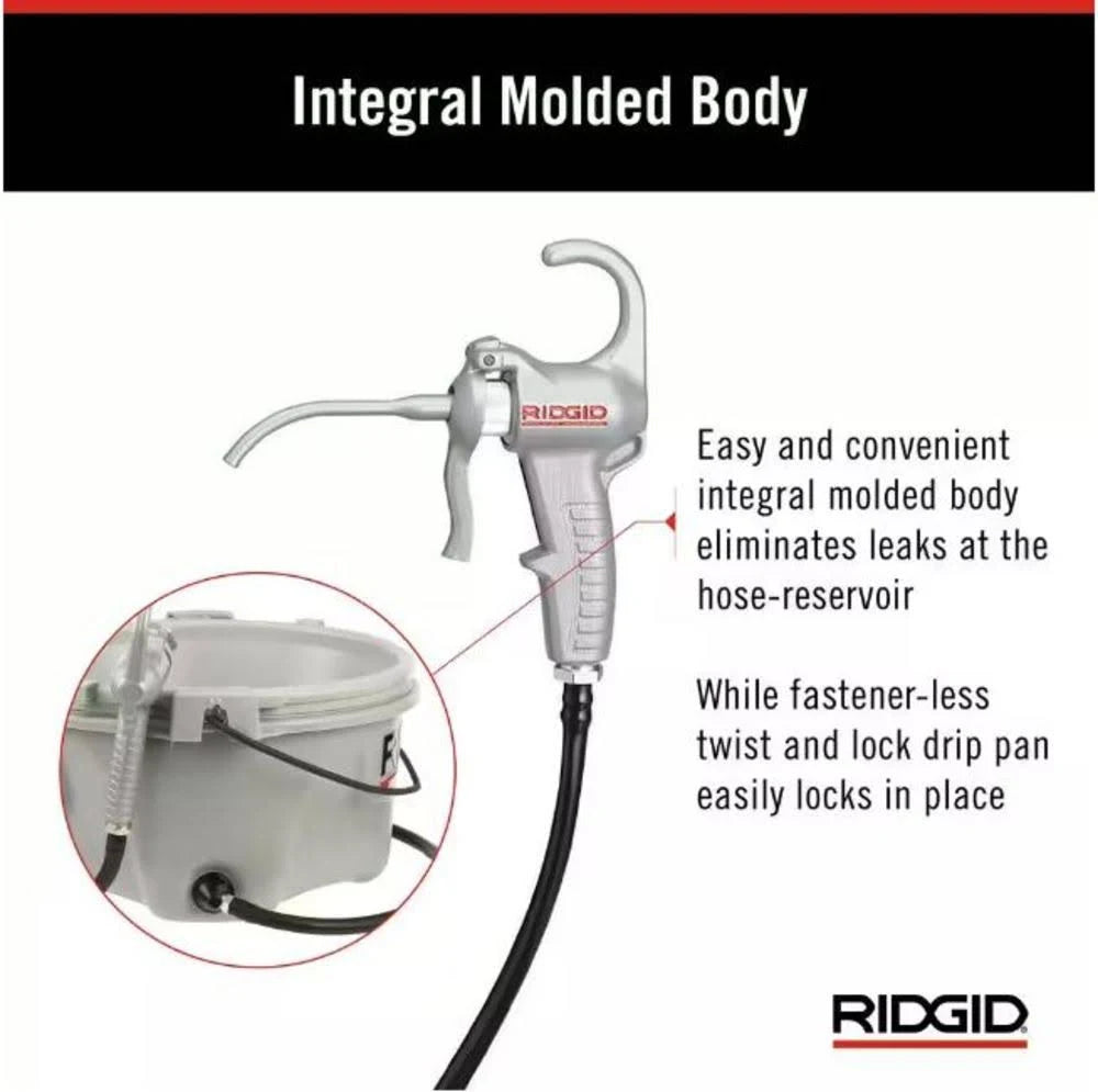 RIDGID 10883 Oiler with 1 Gallon Nu-Clear Thread Cutting Oil