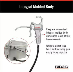 RIDGID 10883 Oiler with 1 Gallon Nu-Clear Thread Cutting Oil