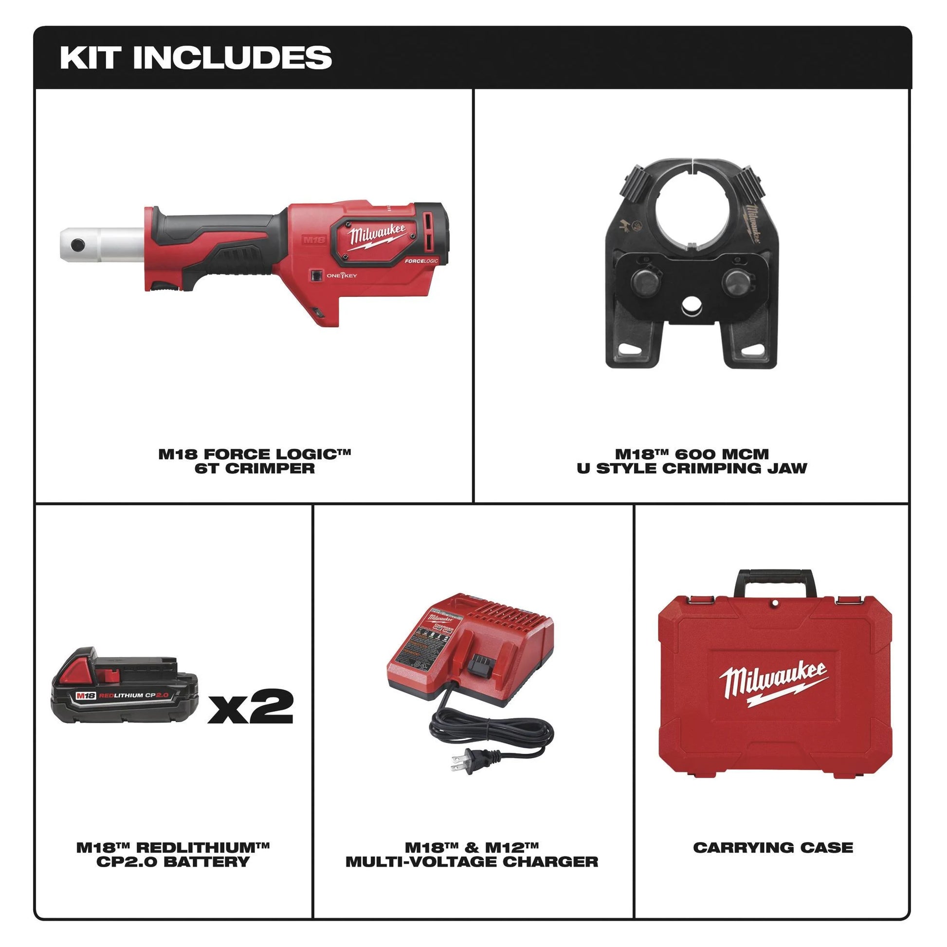 M18 force logic 600 mcm crimper sale