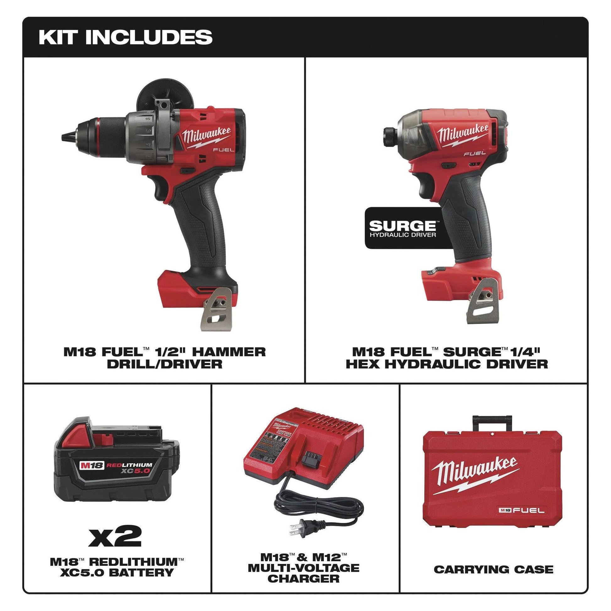 Milwaukee 3699-22 M18 FUEL 2-Tool Combo Kit